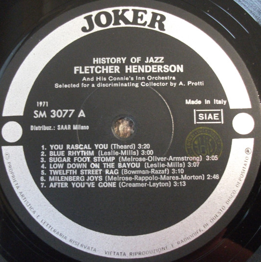 Fletcher Henderson And His Connie's Inn Orchestra - La Storia Del Jazz | Joker (SM3077) - 3