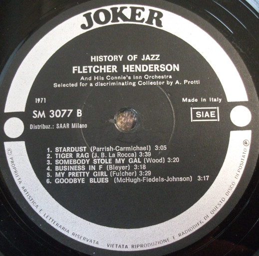 Fletcher Henderson And His Connie's Inn Orchestra - La Storia Del Jazz | Joker (SM3077) - 4