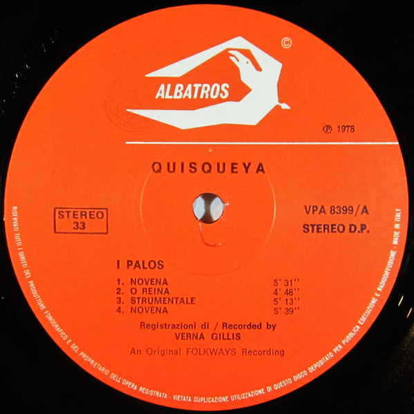 Various - Quisqueya Musica Dalla Repubblica Dominicana / Folk Music Of The Dominican Republic | Albatros (VPA 8399) - 3