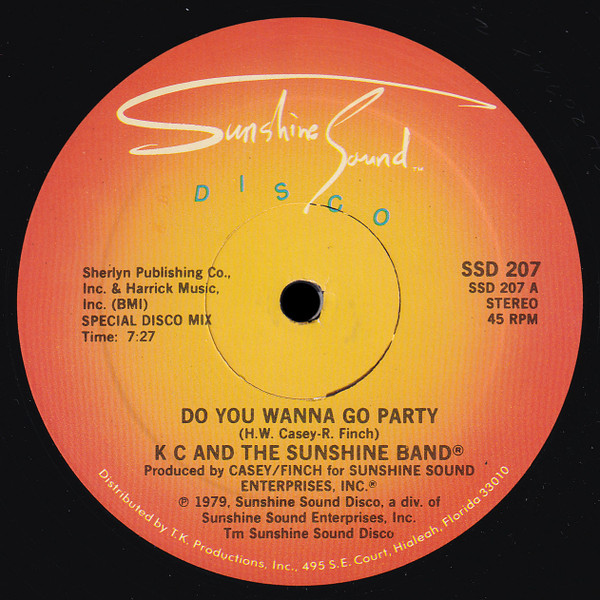 KC & The Sunshine Band - Do You Wanna Go Party | Sunshine Sound Disco (SSD 207)