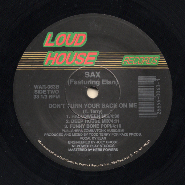 Sax - Give Yourself To Me / Don't Turn Your Back On Me | Loudhouse Records (WAR-063) - 2 Sax - Give Yourself To Me / Don't Turn Your Back On Me | Loudhouse Records (WAR-063) - 2
