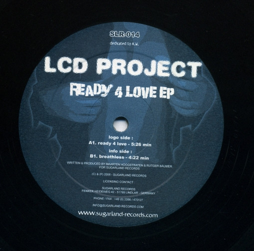 LCD Project - Ready 4 Love EP | Sugarland Records (SLR-014) - 2