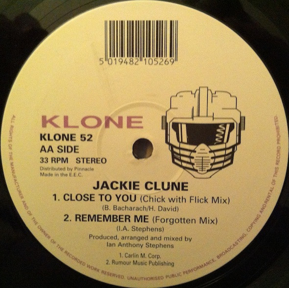 Jackie Clune - Close To You | Klone Records (KLONE 52) - 2 Jackie Clune - Close To You | Klone Records (KLONE 52) - 2