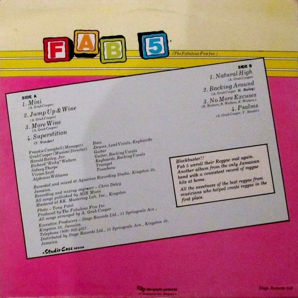 Fabulous Five Inc. - Mini | Stage Records (013) - 2