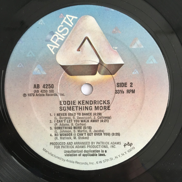 Eddie Kendricks - Something More | Arista (AB 4250) - 4 Eddie Kendricks - Something More | Arista (AB 4250) - 4