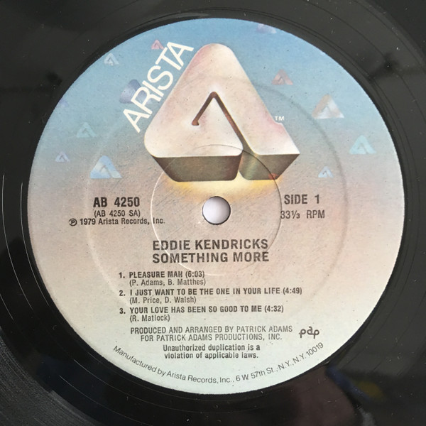 Eddie Kendricks - Something More | Arista (AB 4250) - 3 Eddie Kendricks - Something More | Arista (AB 4250) - 3