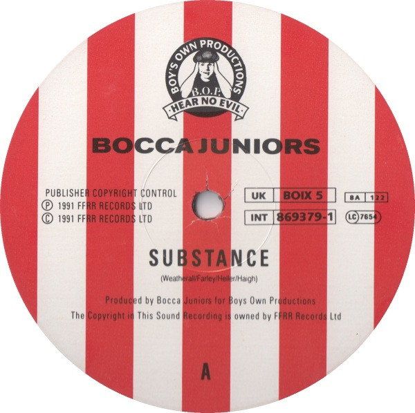 Bocca Juniors - Substance / Substantially Soulful | Boy's Own Productions (BOIX 5) - 3