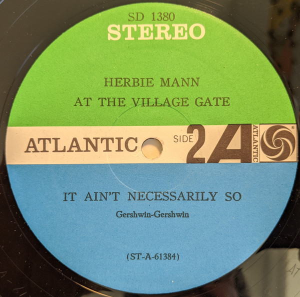 Herbie Mann - Herbie Mann At The Village Gate | Atlantic (ATLANTIC 1380) - 4