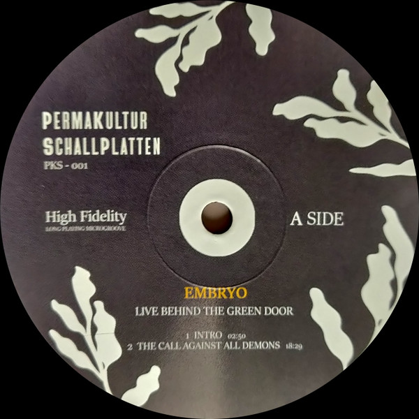 Embryo - Live Behind The Green Door | Permakultur Schallplatten (PKS-001) - 3