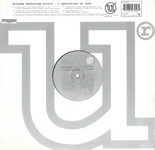 Arizona - I Specialize In Love | Union City Recordings (UCRT 27)