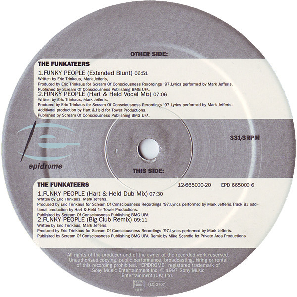 The Funkateers - Funky People | Epidrome (EPD 665000 6)