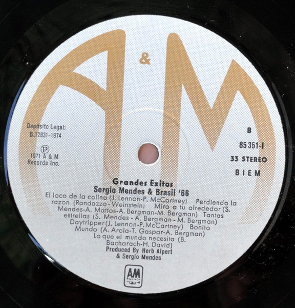 Sérgio Mendes & Brasil '66 - Grandes Éxitos | A&M Records (85 351-I) - 4 Sérgio Mendes & Brasil '66 - Grandes Éxitos | A&M Records (85 351-I) - 4