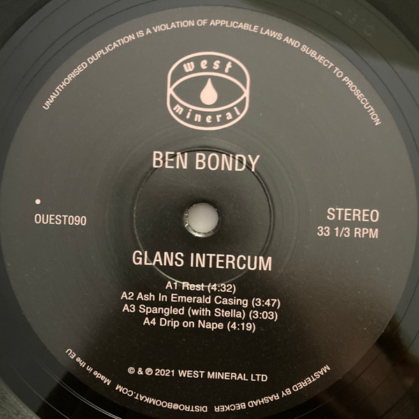 Ben Bondy - Glans Intercum | West Mineral Ltd. (OUEST090) - 3