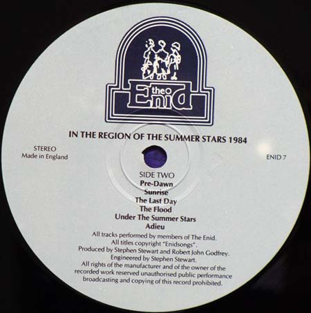 The Enid - In The Region Of The Summer Stars | Not On Label (The Enid Self-released) (Enid7)