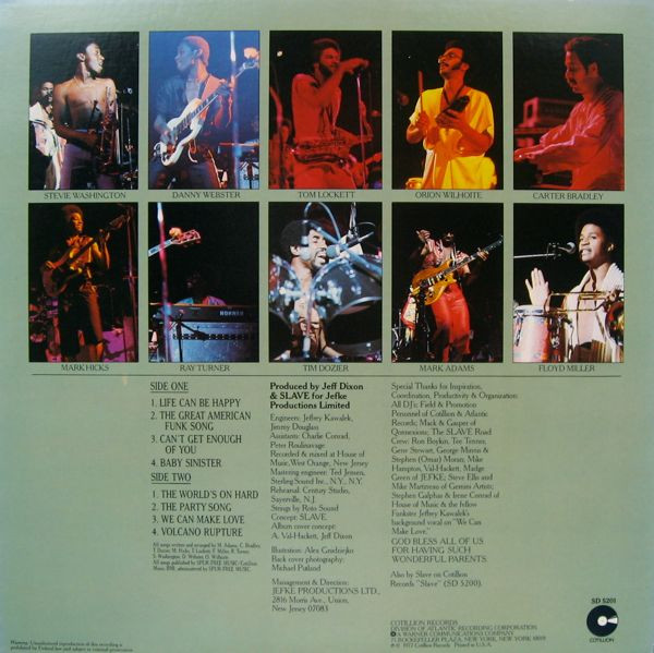 Slave - The Hardness Of The World | Cotillion (SD 5201) - 2