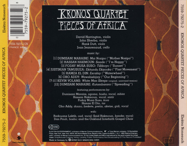 Kronos Quartet - Pieces Of Africa | Elektra Nonesuch (7559-79275-2) - 2 Kronos Quartet - Pieces Of Africa | Elektra Nonesuch (7559-79275-2) - 2