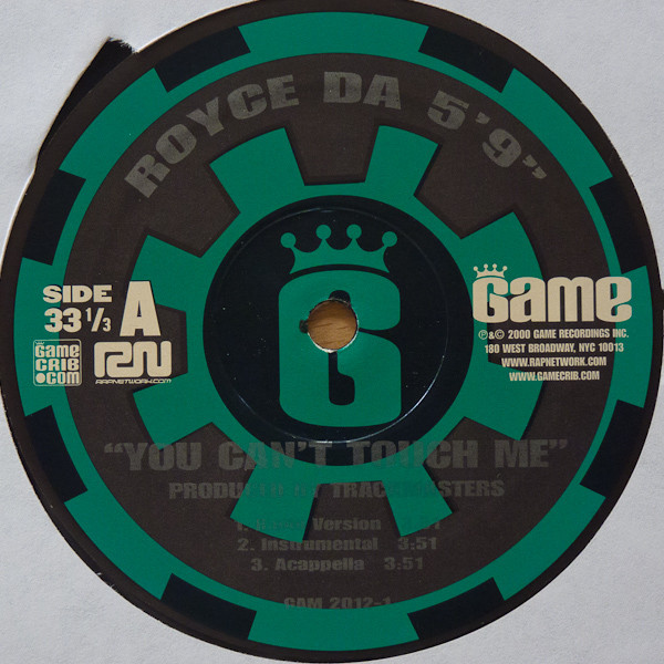 Royce Da 5'9" - You Can't Touch Me / D-Elite | Game Recordings (GAM 2012-1) - 3 Royce Da 5'9" - You Can't Touch Me / D-Elite | Game Recordings (GAM 2012-1) - 3