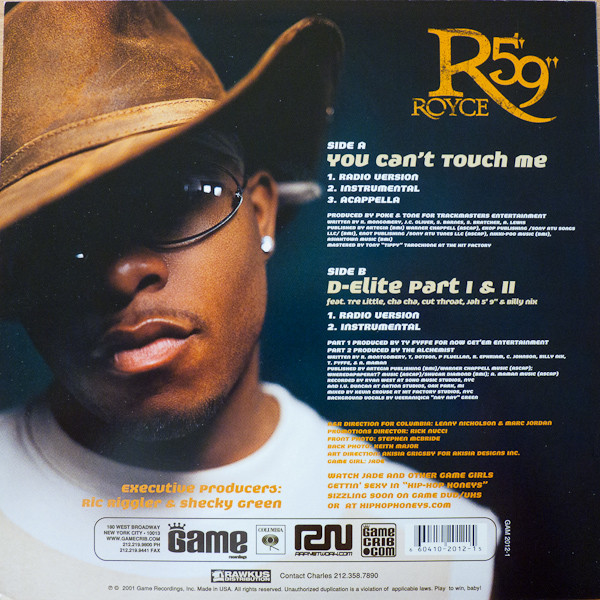 Royce Da 5'9" - You Can't Touch Me / D-Elite | Game Recordings (GAM 2012-1) - 2 Royce Da 5'9" - You Can't Touch Me / D-Elite | Game Recordings (GAM 2012-1) - 2