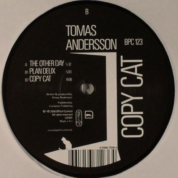 Tomas Andersson - Copy Cat | BPitch Control (BPC 123) - 2 Tomas Andersson - Copy Cat | BPitch Control (BPC 123) - 2