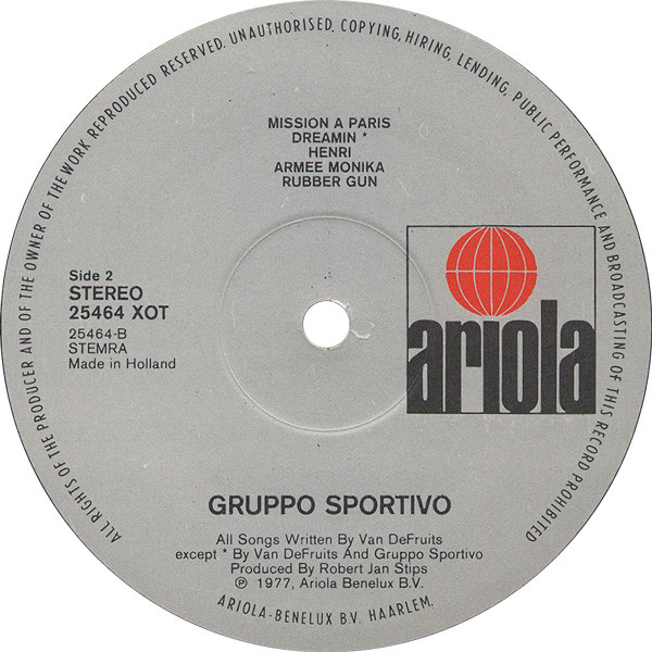 Gruppo Sportivo - 10 Mistakes | Ariola (25464 XOT) - 4 Gruppo Sportivo - 10 Mistakes | Ariola (25464 XOT) - 4