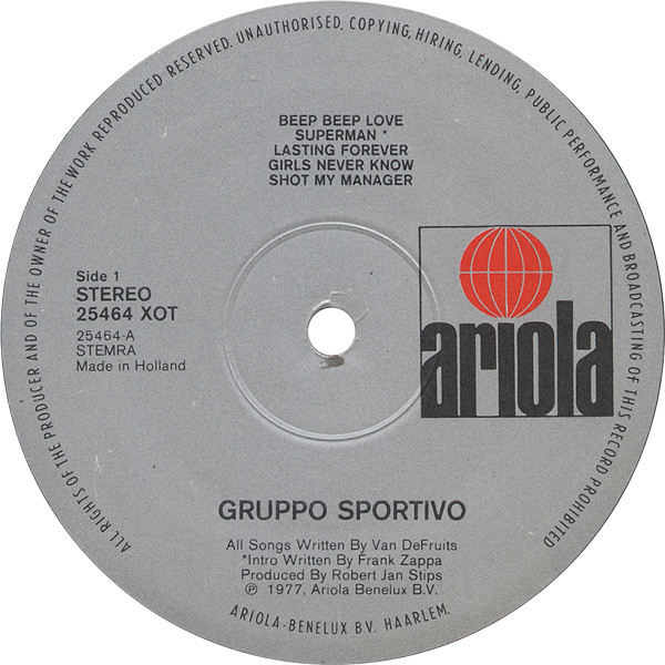 Gruppo Sportivo - 10 Mistakes | Ariola (25464 XOT) - 3 Gruppo Sportivo - 10 Mistakes | Ariola (25464 XOT) - 3