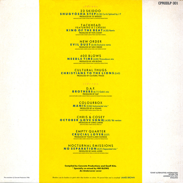 Various - Funky Alternatives Volume 1 | Concrete Productions (CPRODLP 001) - 2 Various - Funky Alternatives Volume 1 | Concrete Productions (CPRODLP 001) - 2