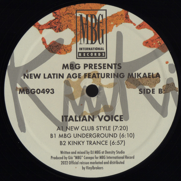 MBG Presents New Latin Age Featuring Mikaela - Italian Voice | MBG International Records (MBG 0493) - 2