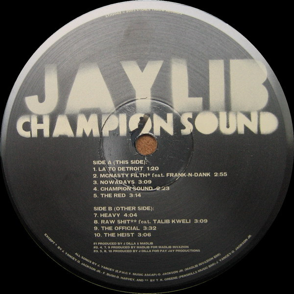 Jaylib - Champion Sound | Stones Throw Records (STH2062) - 3