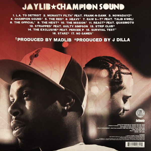 Jaylib - Champion Sound | Stones Throw Records (STH2062) - 2