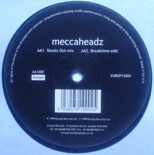 Meccaheadz - Night Skool | Europa (EUROP 12002) - 3