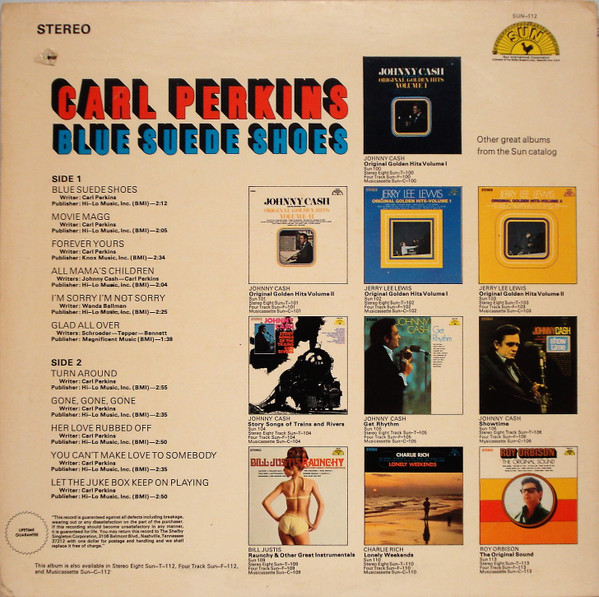 Carl Perkins - Blue Suede Shoes | Sun (SUN-112) - 2