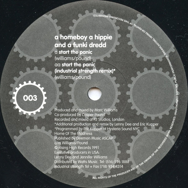 A Homeboy, A Hippie & A Funki Dredd - Start The Panic | Industrial Strength Records (IS003) - main A Homeboy, A Hippie & A Funki Dredd - Start The Panic | Industrial Strength Records (IS003) - main