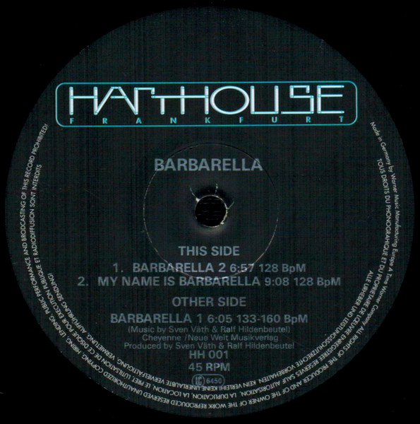 Barbarella - Barbarella 1 | Harthouse (HH 001)