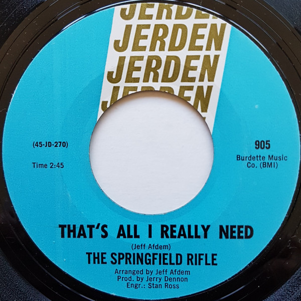 The Springfield Rifle - That's All I Really Need | Jerden (905) - main