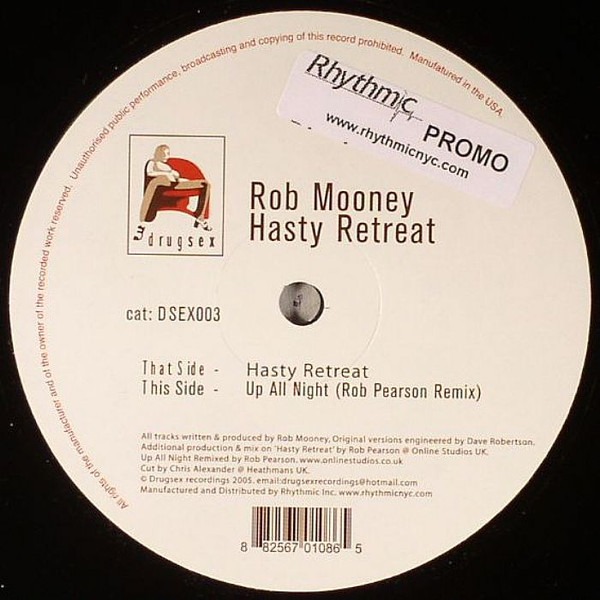 Rob Mooney - Hasty Retreat | Drugsex (DSEX003) - 2 Rob Mooney - Hasty Retreat | Drugsex (DSEX003) - 2