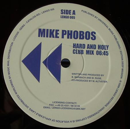 Mike Phobos - Hard And Holy | Lengo Records (LENGO 005) - 3