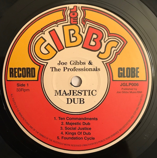 Joe Gibbs & The Professionals - Majestic Dub | Joe Gibbs Record Globe (JGLP006) - 3 Joe Gibbs & The Professionals - Majestic Dub | Joe Gibbs Record Globe (JGLP006) - 3