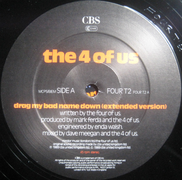 The 4 Of Us - Drag My Bad Name Down | CBS (FOUR T2) - 4