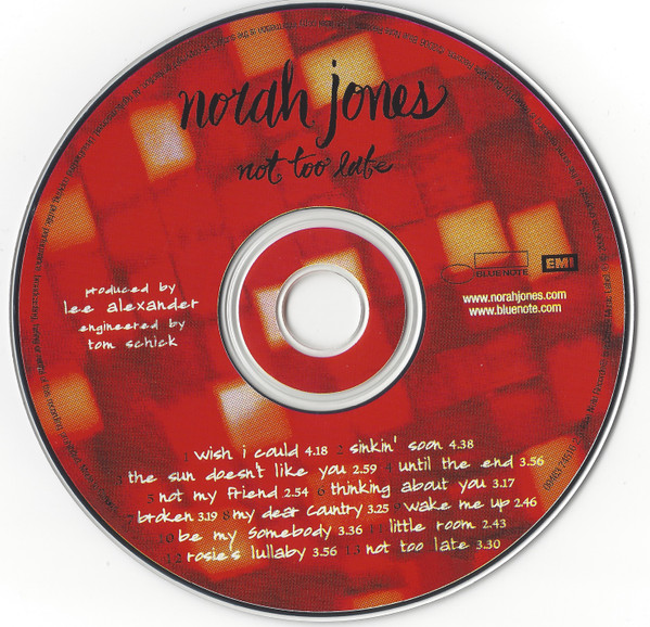 Norah Jones - Not Too Late [CD] | Blue Note (09463 74516 2 5) - 3