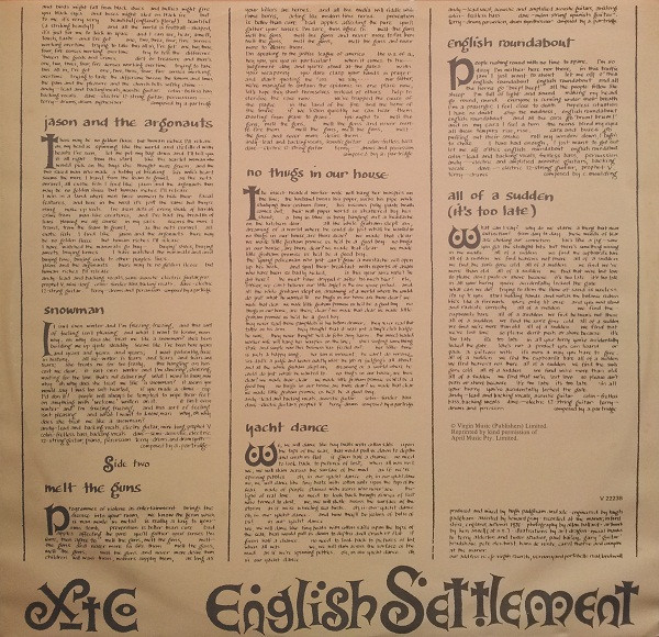 XTC - English Settlement | Virgin (V 2223B) - 4