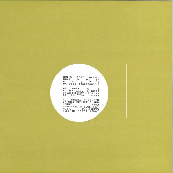 Solid Gold Playaz - Next To Me EP | Freerange Records (FR274)