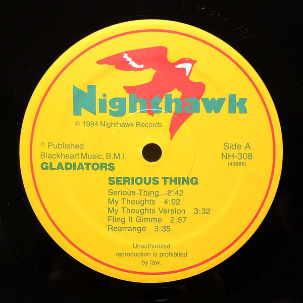The Gladiators Featuring Albert Griffiths - Serious Thing | Nighthawk Records (NH 308) - 3