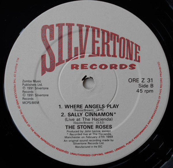 The Stone Roses - I Wanna Be Adored | Silvertone Records (ORE Z 31) - 4