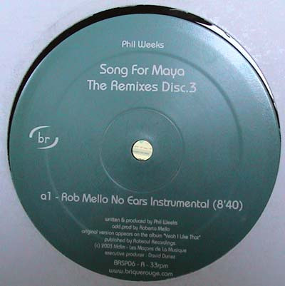 Phil Weeks - Song For Maya (The Remixes, Vol. 3) | Brique Rouge (BRSP06)