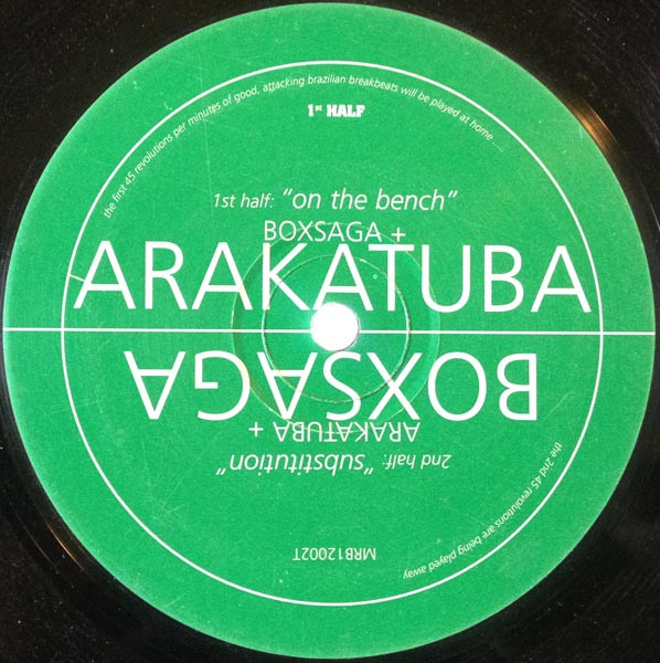 Arakatuba + Boxsaga - On The Bench / Substitution | Mr Bongo (MRB12002T) - main