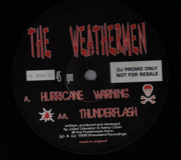 Weathermen - Hurricane Warning / Thunderflash | Boscaland Recordings (BOSC 21)