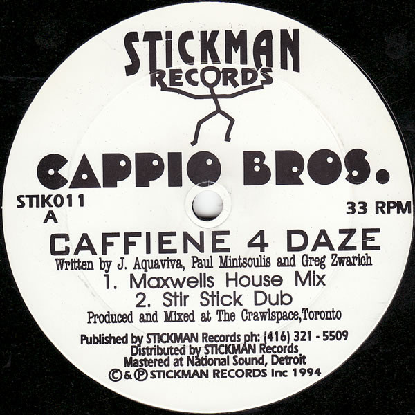 Cappio Bros. - Caffiene 4 Daze | Stickman Records (STIK011)