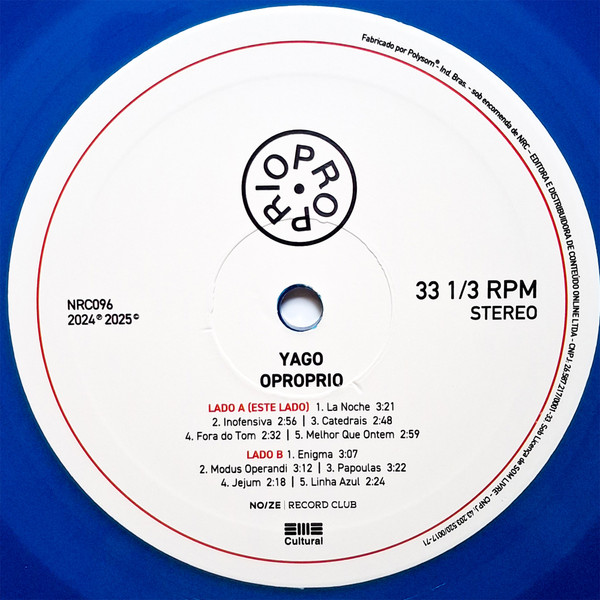 Yago Oproprio - Oproprio | Noize Record Club (NRC096) - 3 Yago Oproprio - Oproprio | Noize Record Club (NRC096) - 3