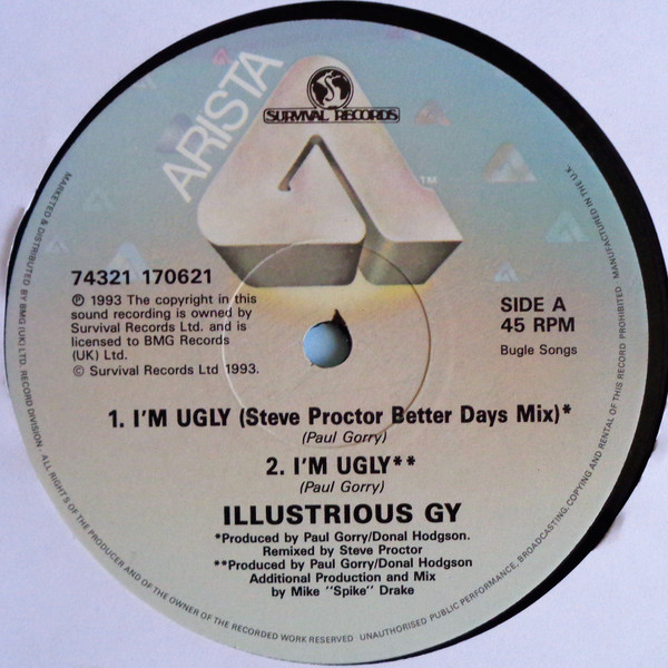 Illustrious GY. - I'm Ugly | Arista (74321 17062-1) - 3