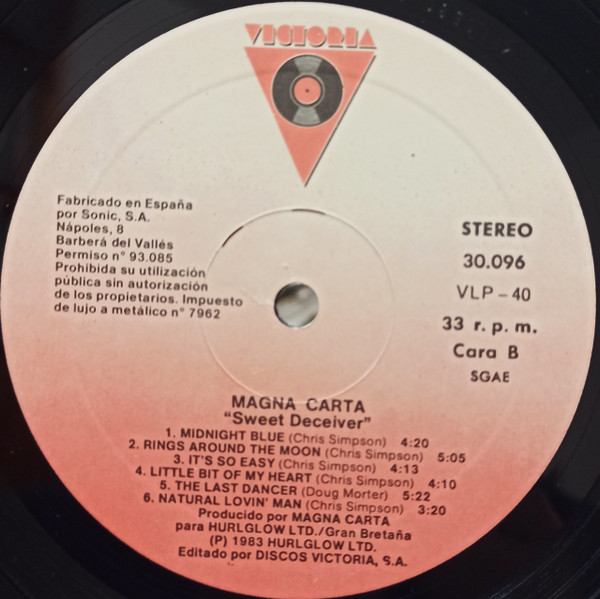 Magna Carta - Sweet Deceiver | Victoria (VLP-40) - 4